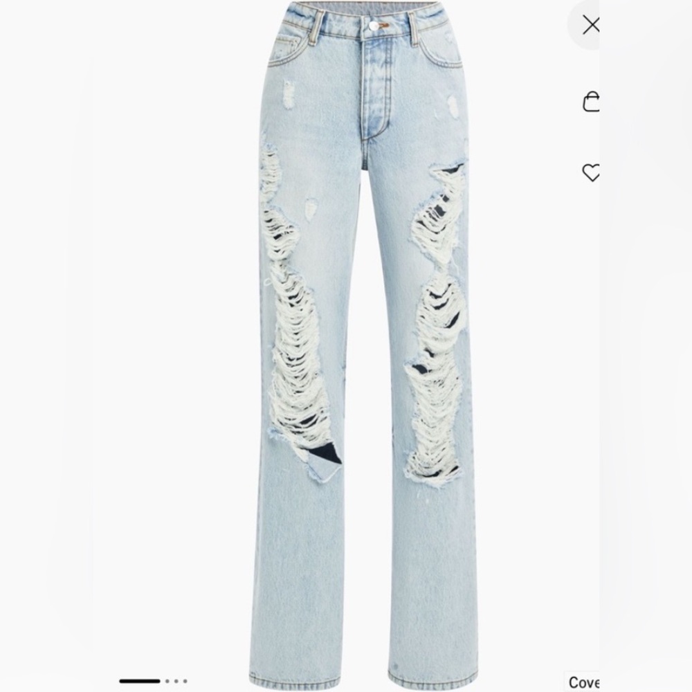Ser.o.ya Sunny mid rise Distressed Boyfriend Jeans NWT 26